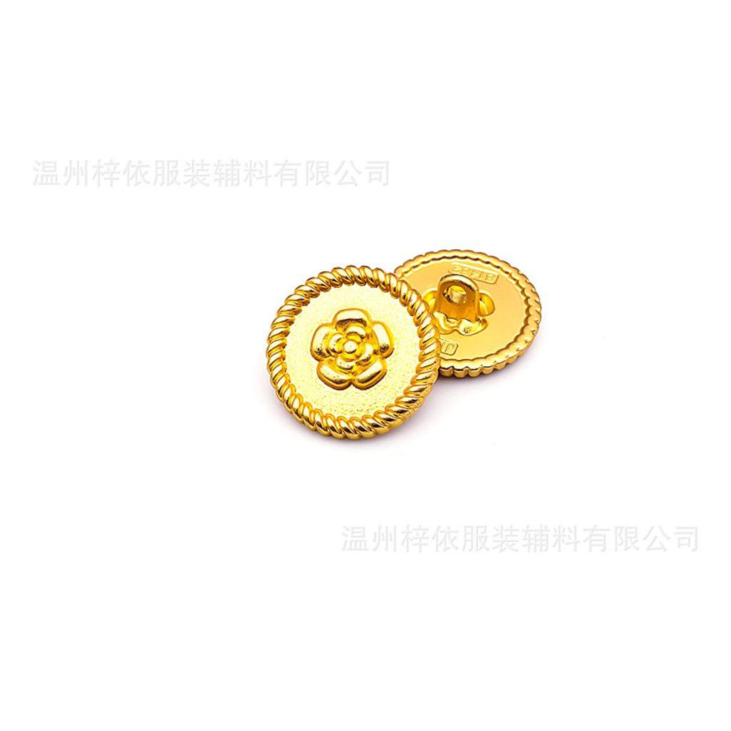 Set 5 Nút Tròn Bằng Kim Loại Làm Đồ Thủ Công DIY