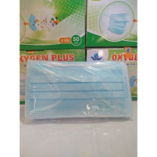 BỊCH 10 CÁI KHẨU TRANG Y TẾ KHÁNG KHUẨN CAO CẤP 4 LỚP OXYGEN PLUS SEN VIỆT Màu Xanh