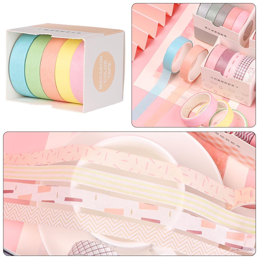1 Cuộn Băng Dính Washi Với Họa Tiết Hoạt Hình Dùng Trang Trí Scrapbook