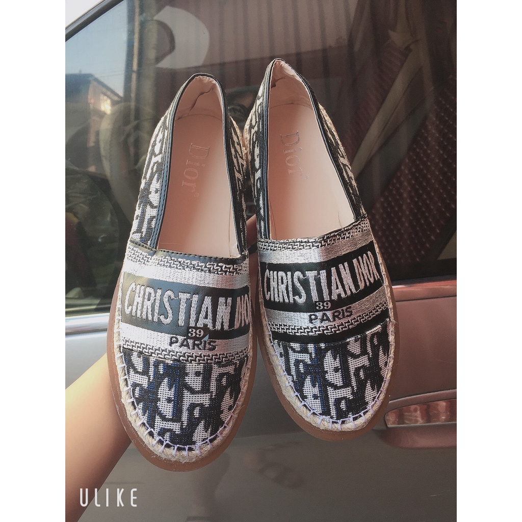 giày hài nữ đẹp giày đế bằng tiện lợi chữ pari chất vải đi êm mã t309 | BigBuy360 - bigbuy360.vn