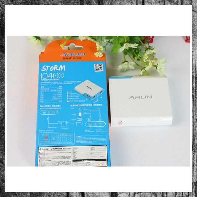 Xạc Dự Phòng ARun 10400mah xạc hãng ARun