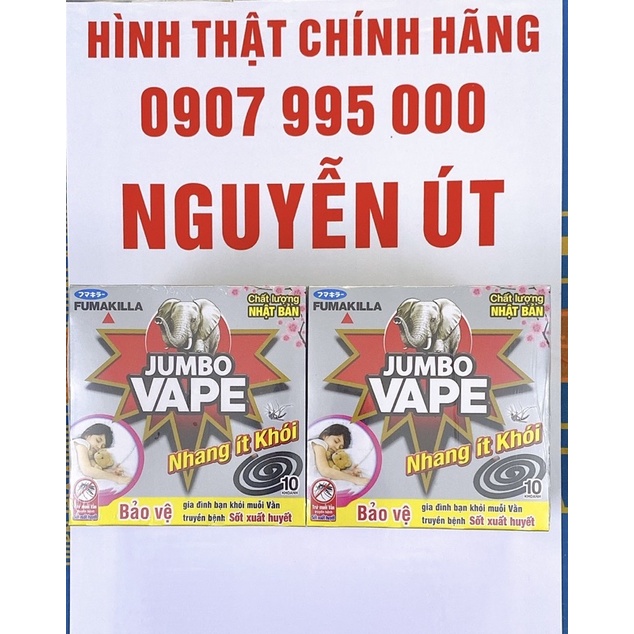 nhan muỗi jumbo vape ít khói K5 lốc 10 hộp