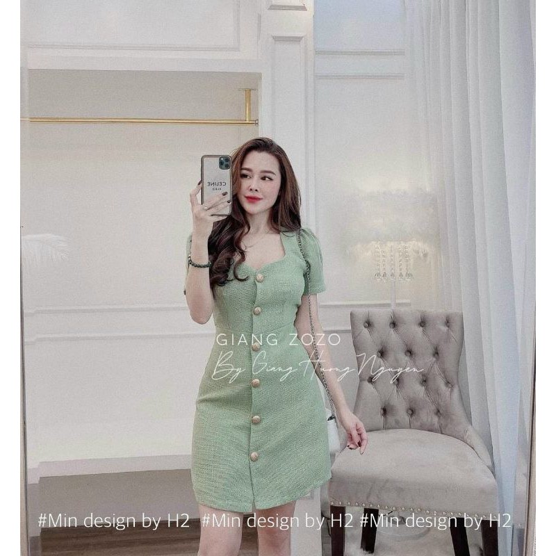 Váy dạ cài khuy
