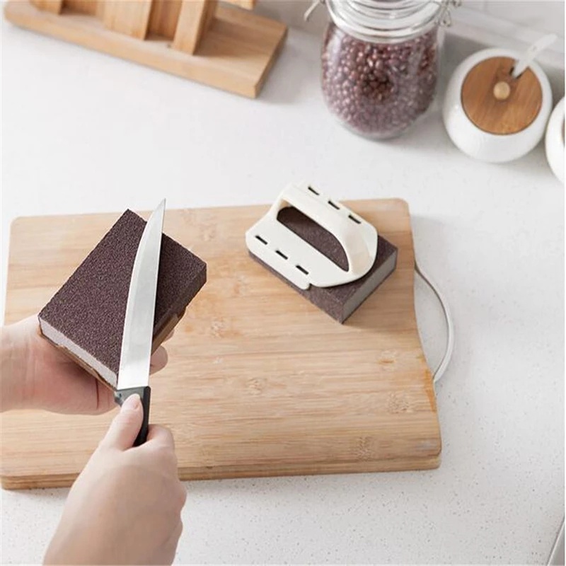 1 Miếng Bọt Biển Rửa Chén Có Tay Cầm Tiện Lợi