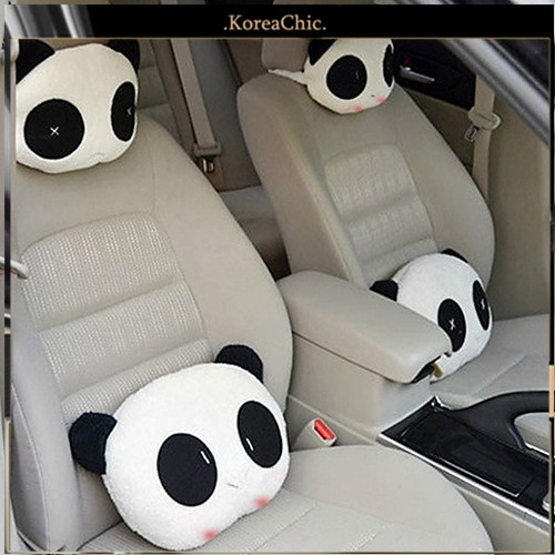 Gối tựa cổ xe hơi hình gấu trúc sáng tạo