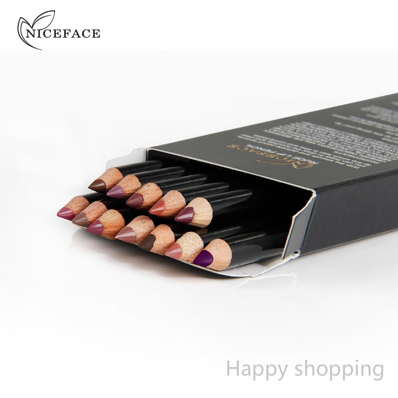 (Hàng Mới Về) Bút Kẻ Viền Môi Niceface 12 Màu Tùy Chọn Chống Thấm Nước | BigBuy360 - bigbuy360.vn