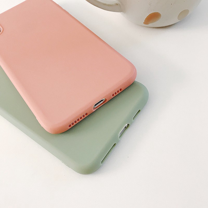 Ốp điện thoại TPU mềm màu sắc macaron cho OPPO A15 A15S A71 A71K A77 F3 A83 A92 A93 Realme C3 C17 5 C11 2021 C20 Narzo 30A