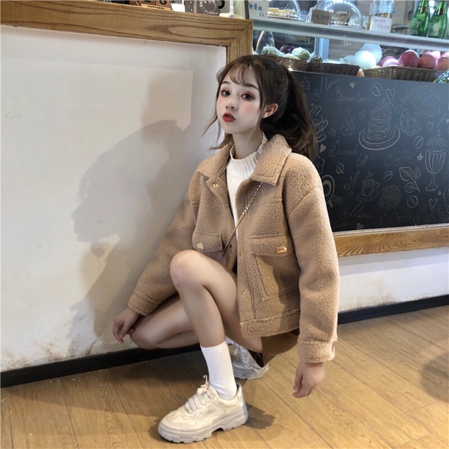 Áo khoác lông xù