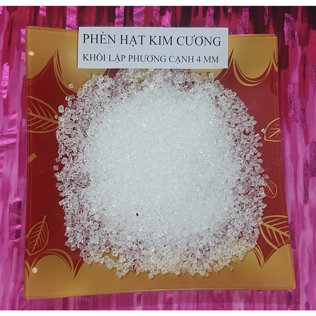 Combo 4 bịch  Đường phèn hạt  Long An - Giang Húa