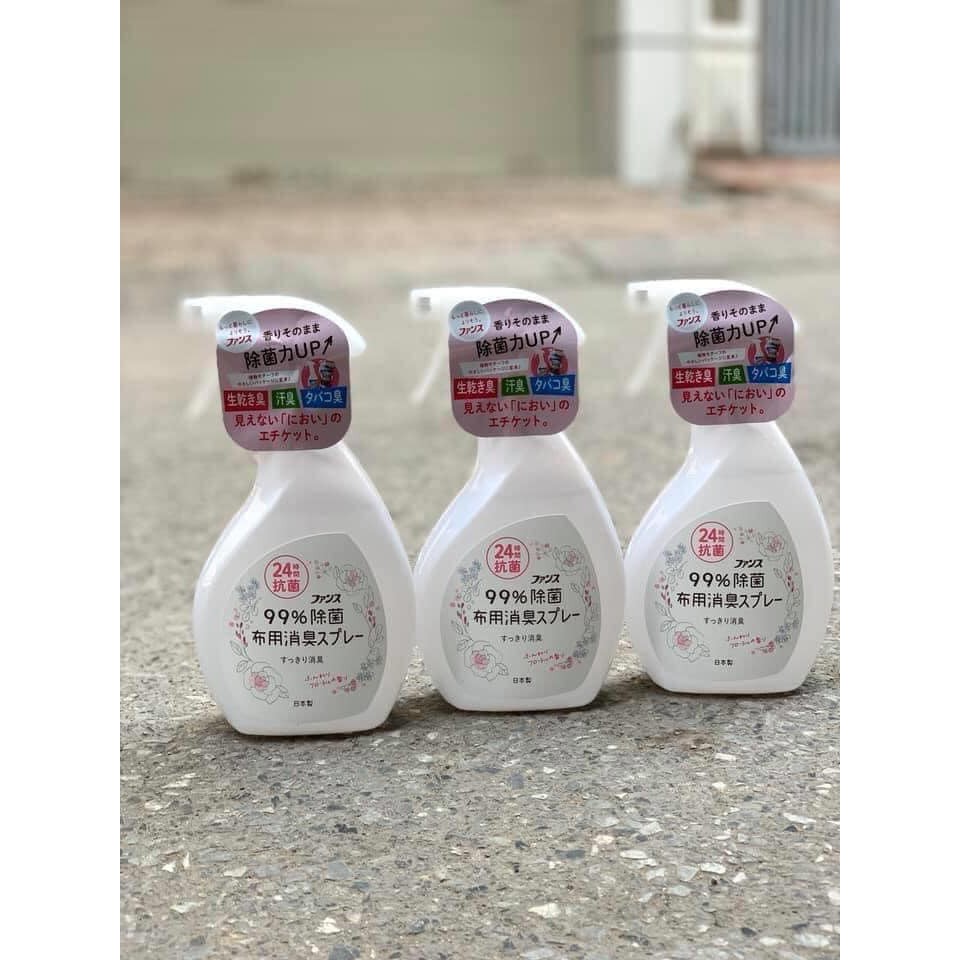 Xịt thơm và kháng khuẩn quần áo hương hoa 380ml