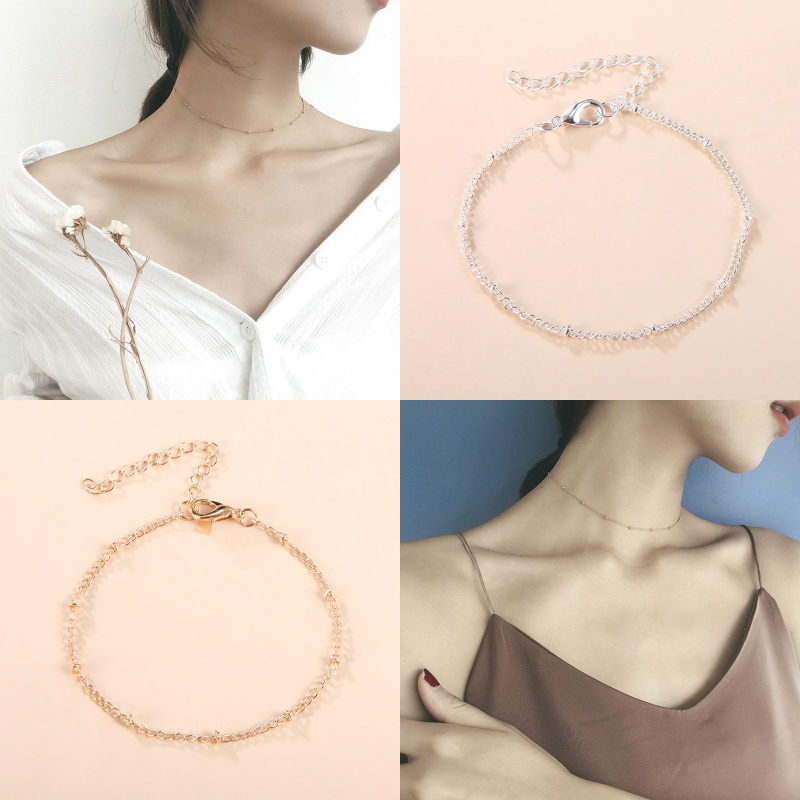 Set 2 vòng cổ choker phong cách Hàn Quốc màu sắc ngọt ngào cho nữ