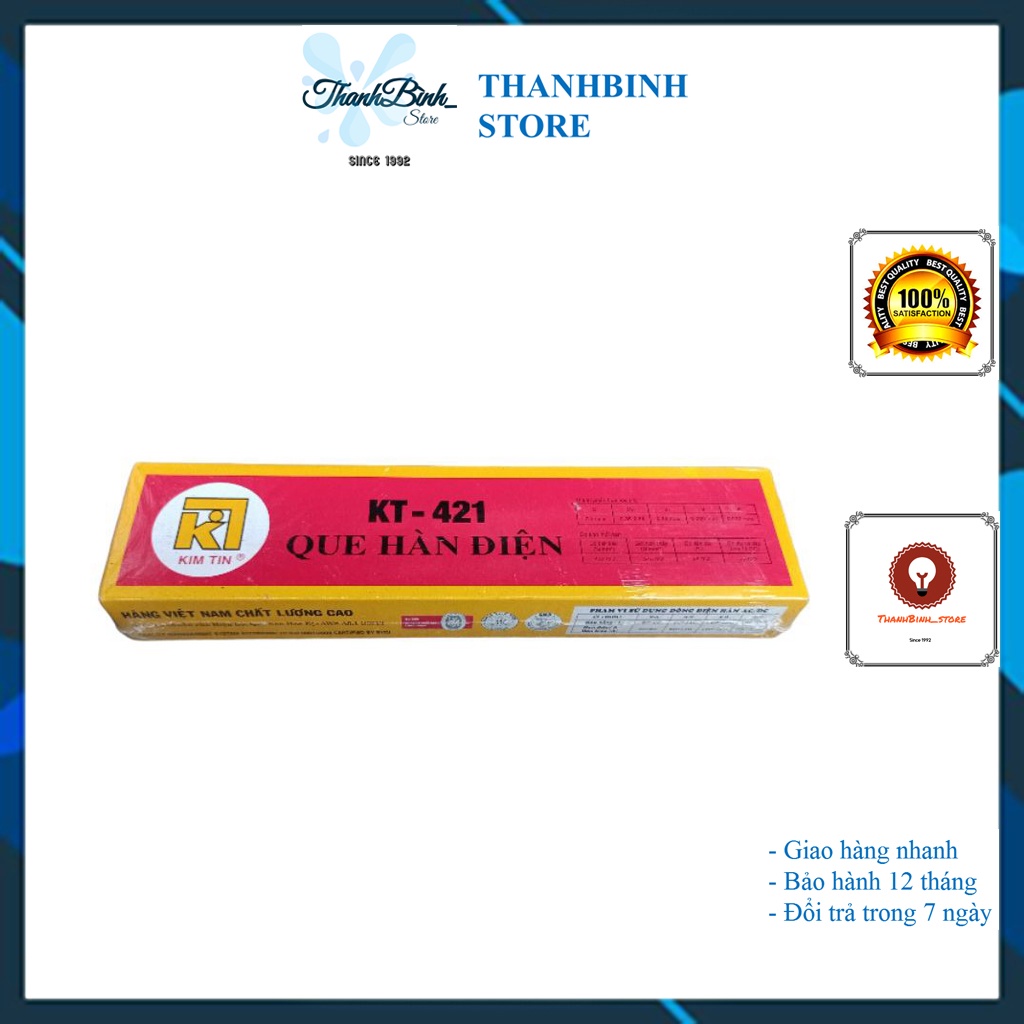 &lt; 1KG &gt; QUE HÀN KIM TÍN 2.5 LI/ 3.2 LI- QUE HÀN SẮT