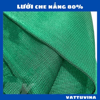 Lưới che nắng 80% định lượng 230gr - Màu xanh đen, khổ  6m che mát sân vườn - Kim khí Vật tư Vina