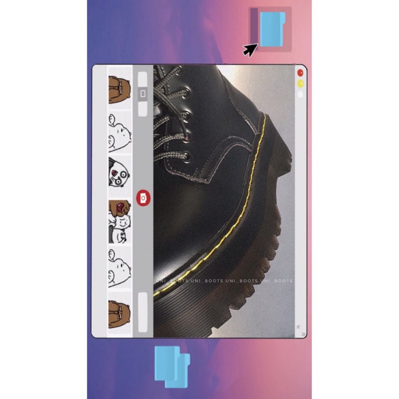 CHARMING BOOTS- Boots dáng dr marten - Bốt đế cao  cổ cao | BigBuy360 - bigbuy360.vn