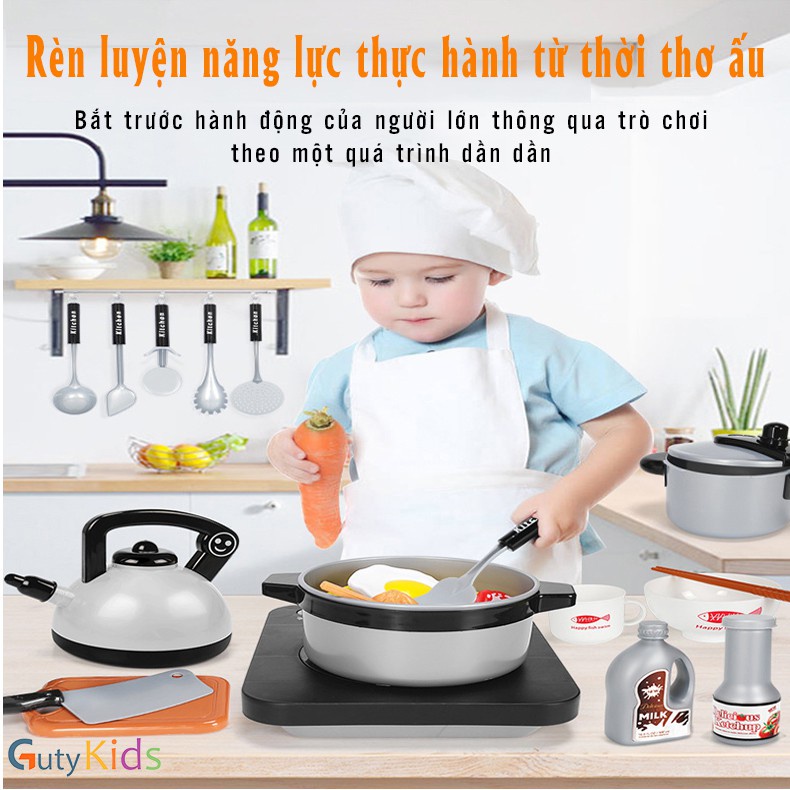 Bộ đồ chơi nấu ăn 36 món,đồ chơi nhà bếp cho bé yeueee