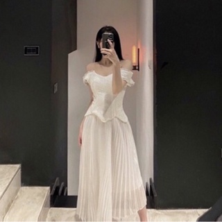 Faerie - chân váy fairy midi dập ly