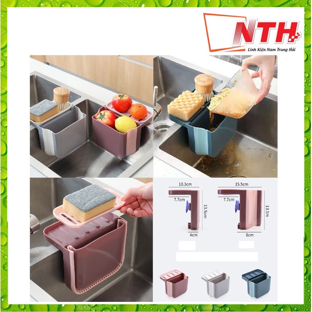 Giỏ đựng thực phẩm, lọc cặn bồn rửa bát gấp gọn