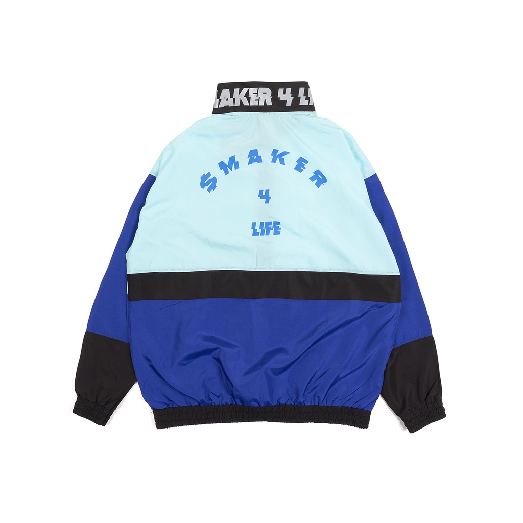 Áo khoác Jacket Unisex, form rộng, chất nylon cao cấp - "$MAKER 4 LIFE" JACKET IN BLACK/MINT