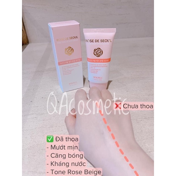 Kem chống nắng Rose de Seoul (mẫu mới nhất 2022)
