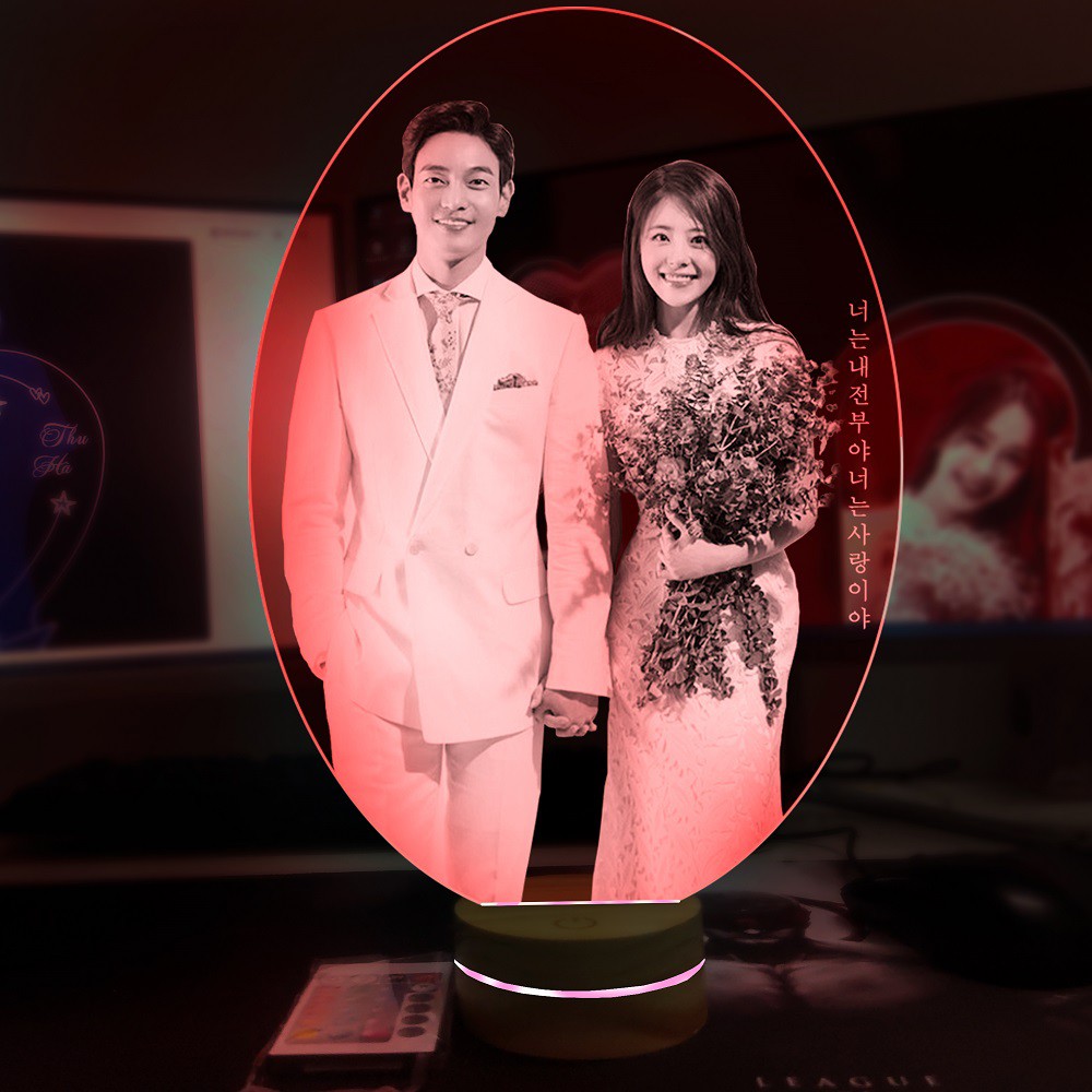 Quà tặng Đèn led 3D thiết kế theo yêu cầu [Mẫu Hàn]