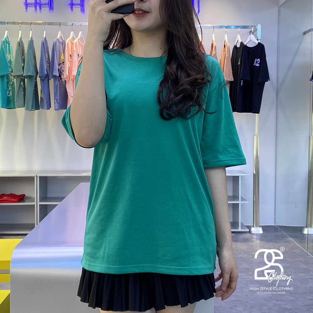 Áo Thun Màu Xanh Lý Dáng Unisex Nam Nữ 2S Clothing