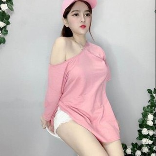Áo Thun Xẻ Tà Vạt Bầu