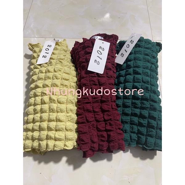 Áo croptop co giãn vải xốp ô vuông màu basic phong cách Hàn Quốc Nhungkudostore