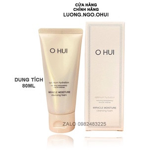 Sữa Rửa Mặt Ohui Hồng Dưỡng Ẩm Chống Lão Hóa - Ohui Miracle Moisture Cleansing Foam 80ml