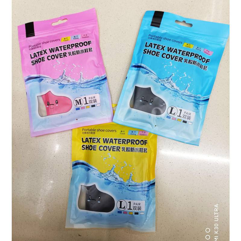 Bọc Giày Đi Mưa Bằng Cao Su Silicone Linh Hoạt Tái Sử Dụng Tiện Lợi