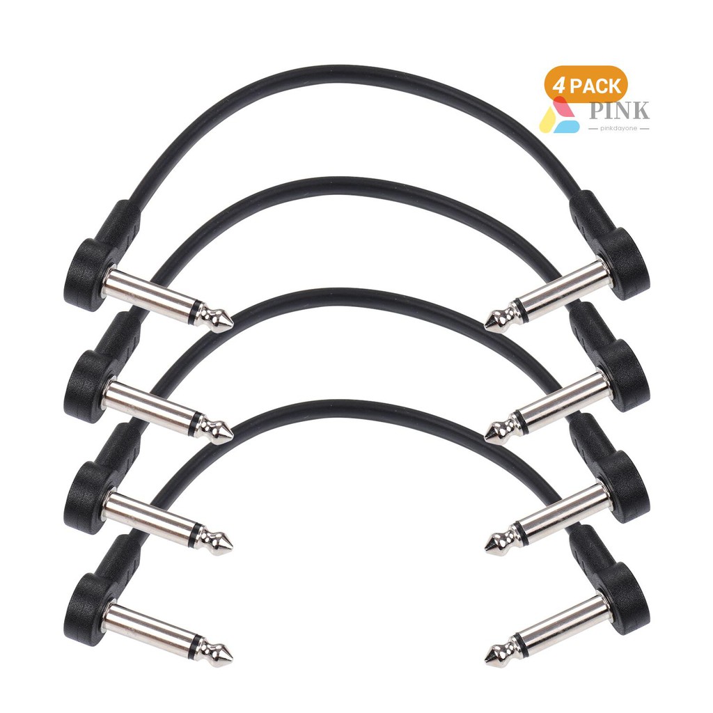 Set 4 Dây Cáp Nối Bàn Đạp Đàn Guitar Ac-8 6 Inch Và 1 / 4 Inch