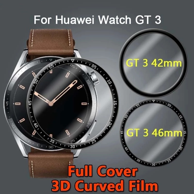 Miếng dán bảo vệ màn hình dành cho đồng hồ Huawei Watch GT 3 42mm 46mm 3D chất lượng cao