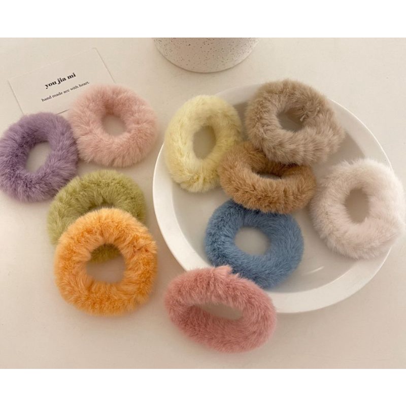 giá sỉ.combo 10 cột tóc xinh mẫu lông sang trọng đủ màu=55k