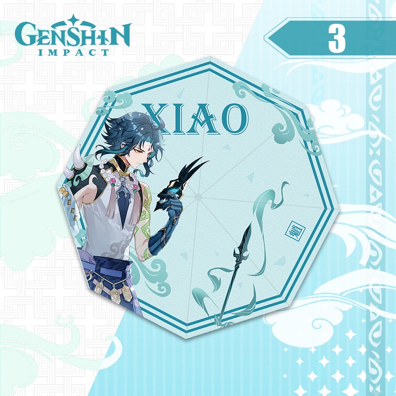 Dù che nắng in họa tiết game Genshin