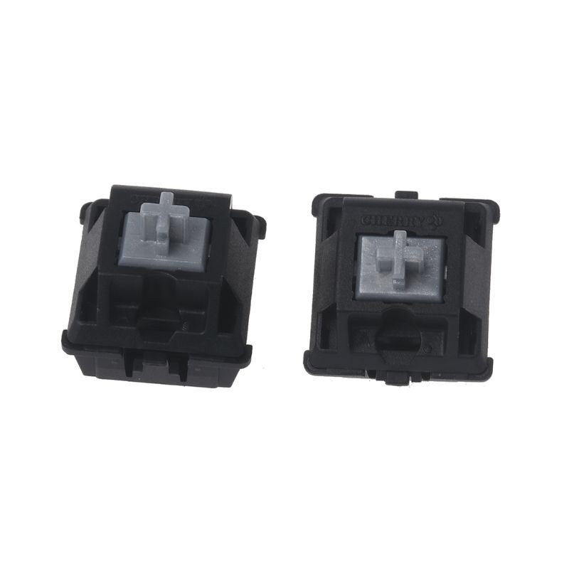 RUN♡ 2Pcs Original Cherry MX Switch Silver Switch 3 Pin For Mechanical Keyboard Clear Switch