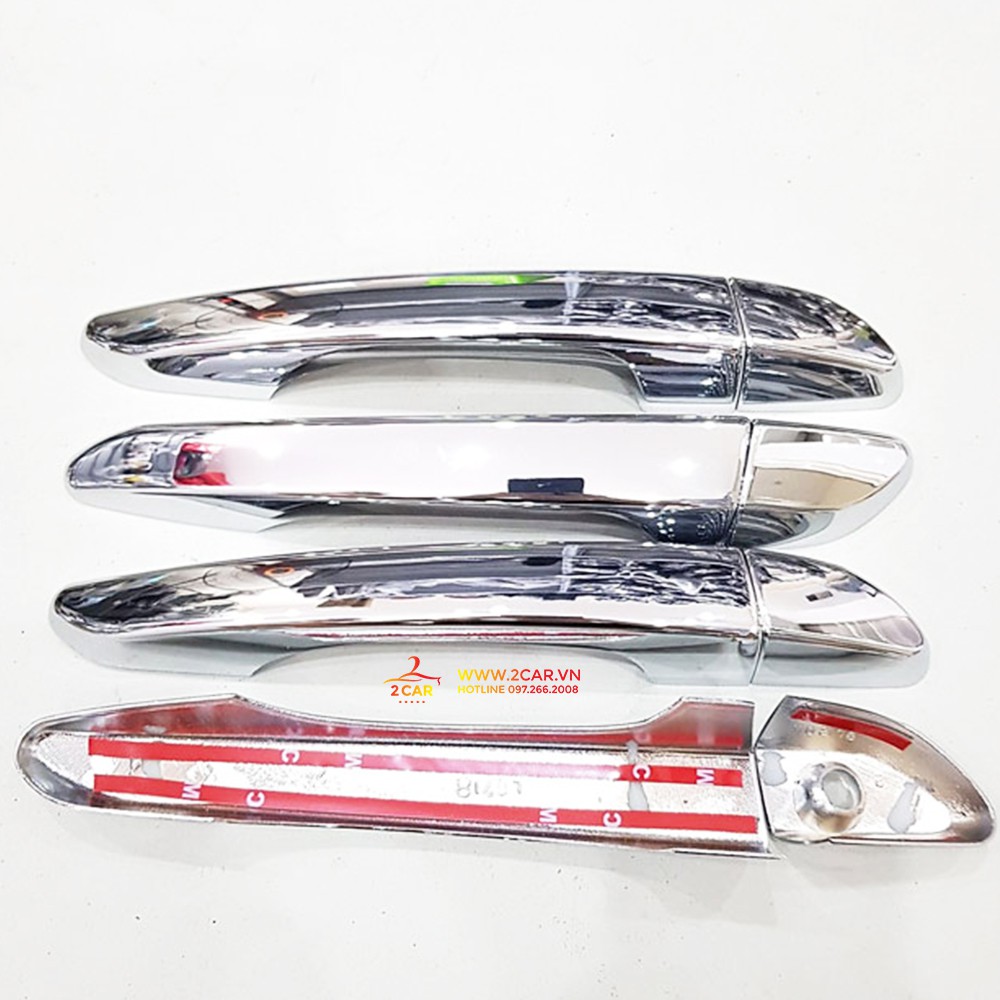 Ốp tay nắm, hõm cửa xe Hyundai Tucson 2016- 2021 mạ crom cao cấp