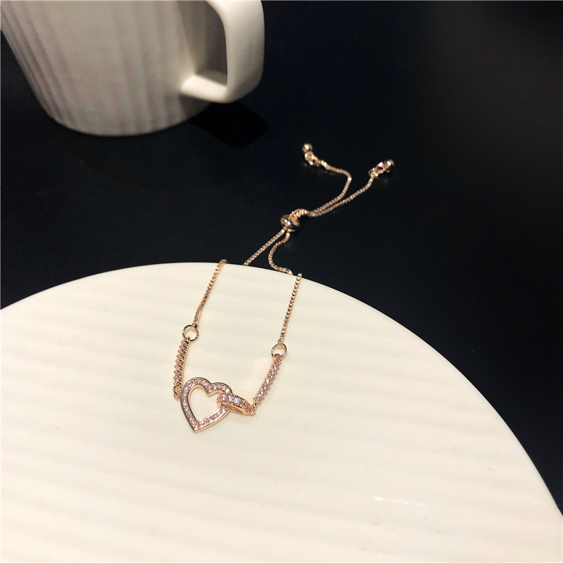 Korean Style Heart Shaped Bracelet For Women