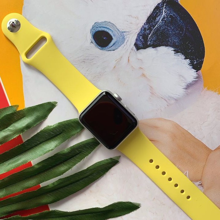 Dây đeo Apple Watch cao su cao cấp [CHỐNG BẨN] [ĐỦ SIZE 38 40 42 44] [Hơn 50 màu]