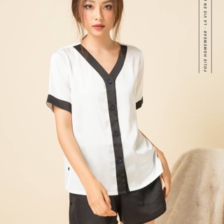 Folie Homewear đồ mặc nhà áo tay ngắn quần đùi FB57 ba màu