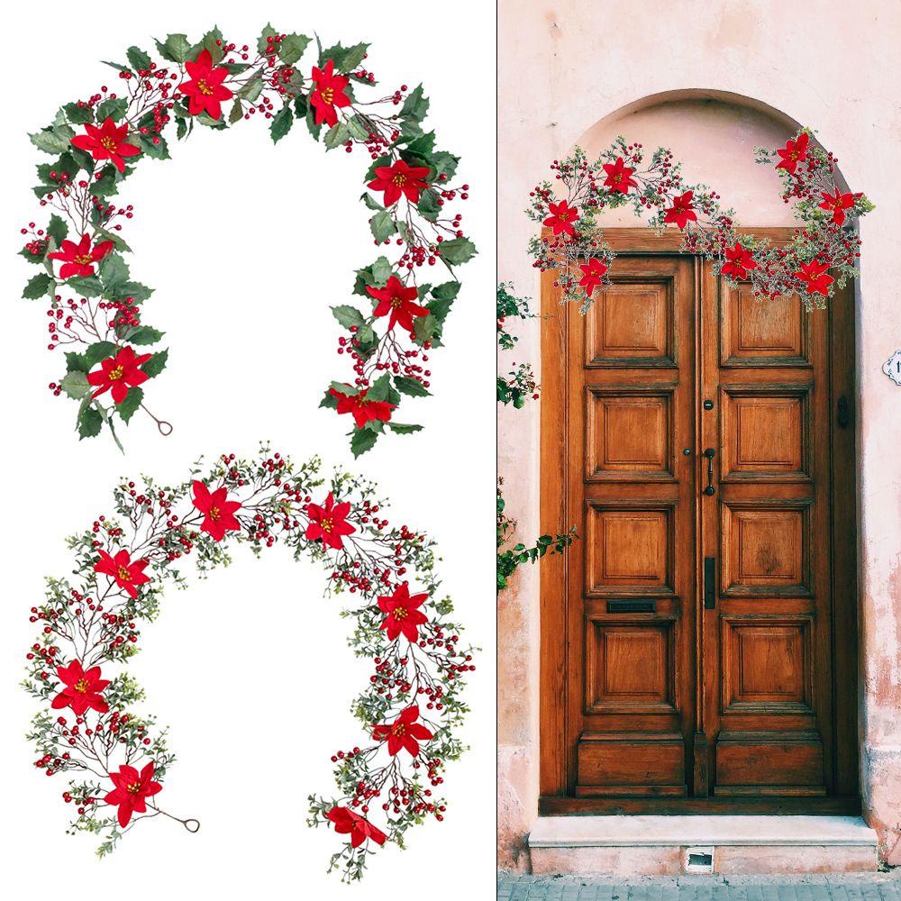 FOREVER Vòng Hoa Berry Nhân Tạo Trang Trí Cửa DIY