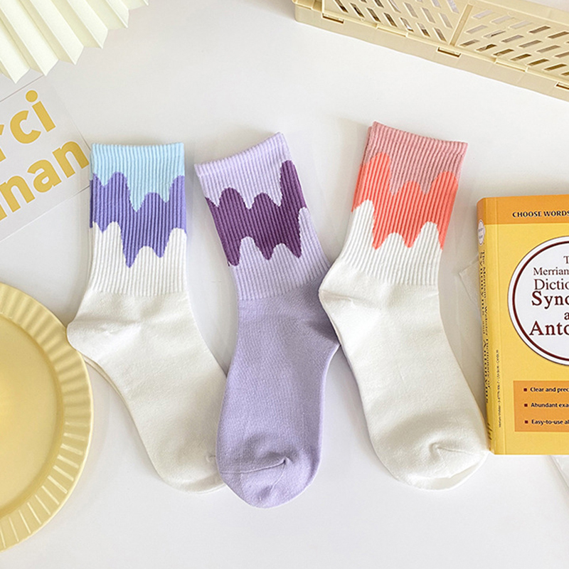 Vớ Cotton Mềm Thoáng Khí Co Giãn Đáng Yêu Cho Nữ