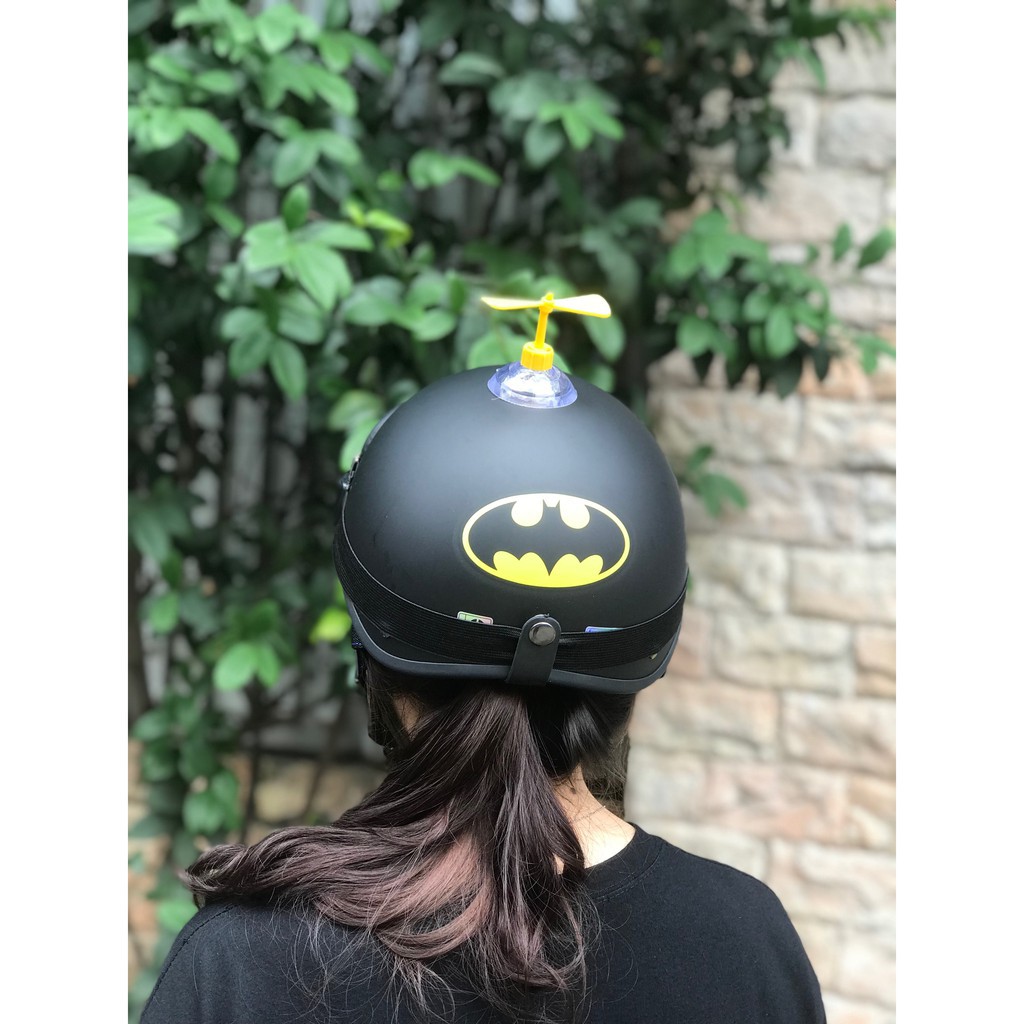 Mũ Bảo Hiểm Vịt Vàng Cute Gắn Chong Chóng kèm Kính Phi Công Havana Outdoor |Nhựa ABS Độ Bền Cao - BH 6 Tháng