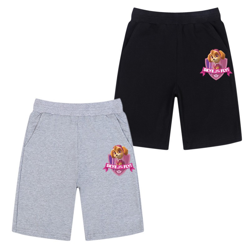 Quần Short Lưng Thun In Hình Chú Chó Paw Patrol Cho Bé Gái