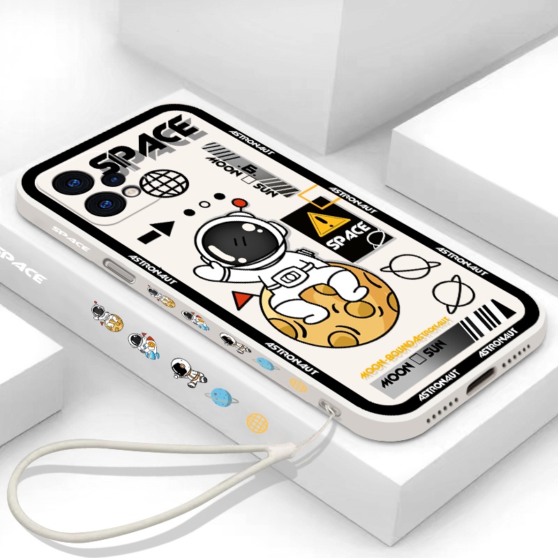 Ốp Điện Thoại silicon mềm ốp lưng phi hành gia Nasa thích hợp cho Realme 8 9 pro+ 5G 8i 9i GT master V13