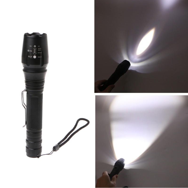 Đèn pin XML T6 18650 5 chế độ 10000LM tiện lợi