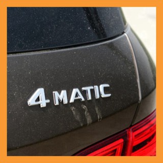 Tem, Decal logo inox 3D cao cấp chữ nổi 4 MATIC dán xe đuôi xe hơi, ô tô: Mã G30209 MTH