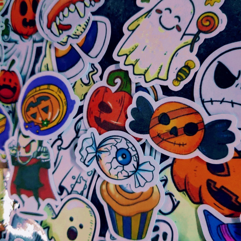 Set 30 hình dán sticker Halloween dễ thương