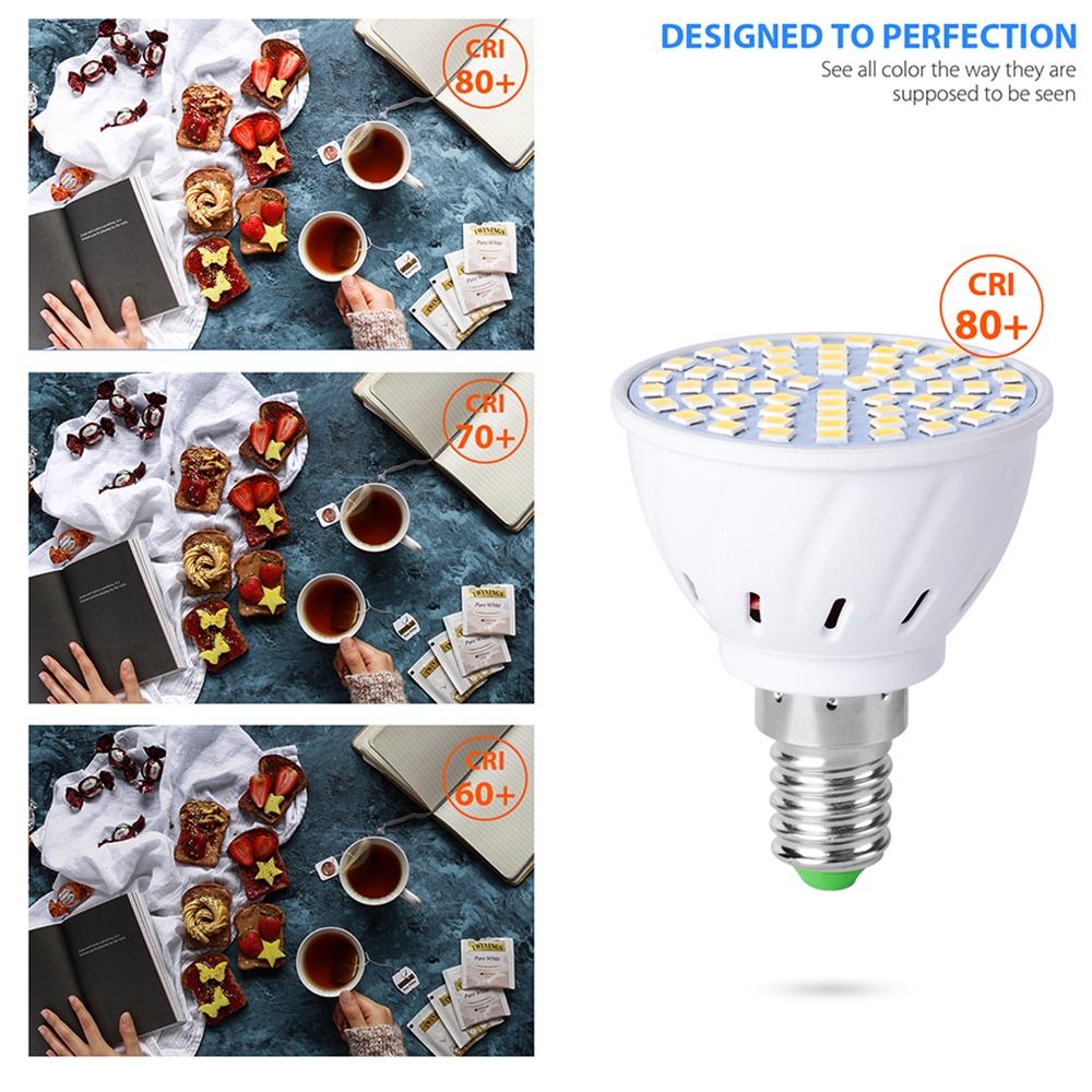 Bóng Đèn GU10 LED E27 E14 48/60/80leds 110V-240V MR16 5W 7W 9W