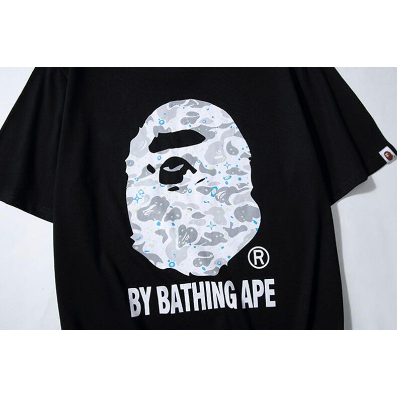 [Mã FACBGO245 giảm 10K đơn bất kì] Áo Thun Ngắn Tay Chất Liệu Cotton In Hình Bape Thời Trang Dành Cho Cả Nam Và Nữ