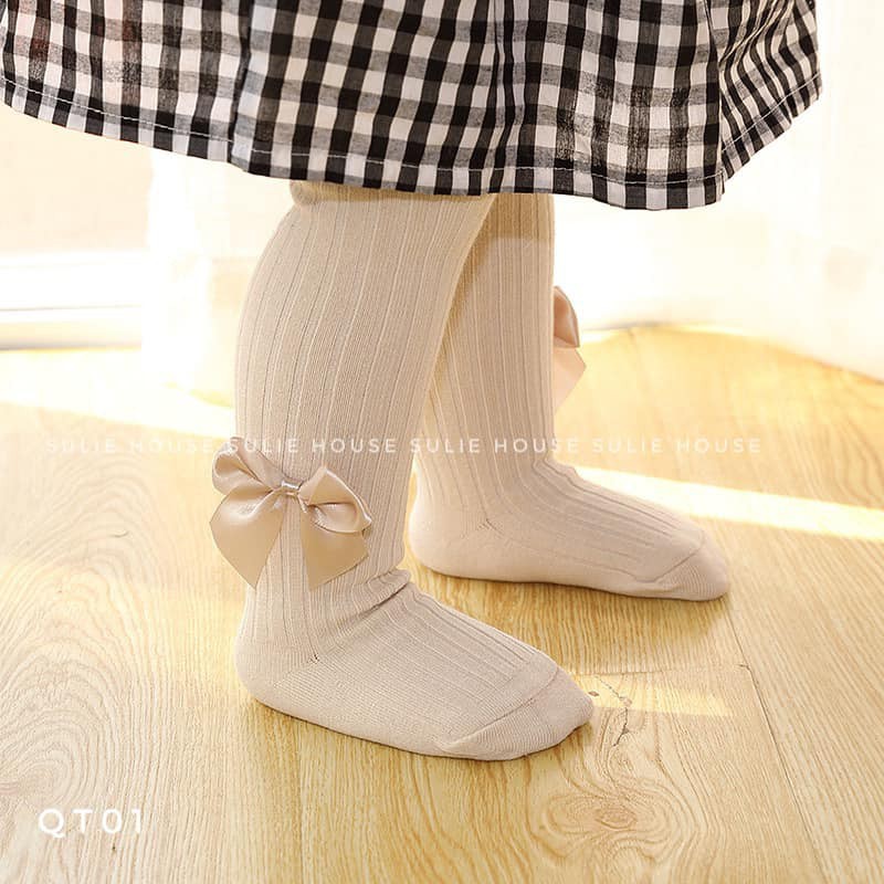 Quần tất len đính nơ cạnh - QT01