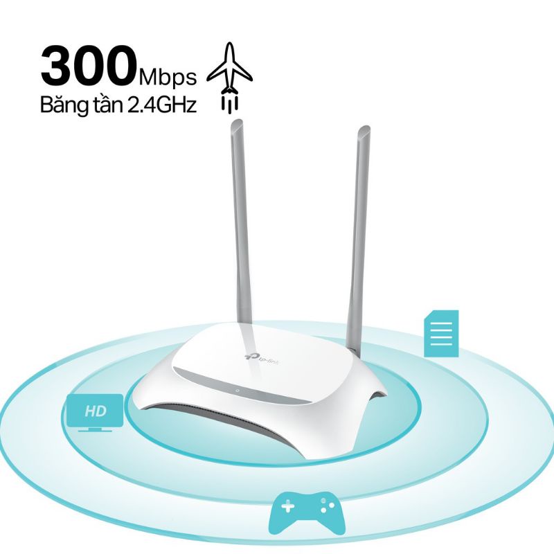 Bộ Phát Wifi TP-Link TL-WR840N Chuẩn N 300Mbps - Hàng Chính Hãng